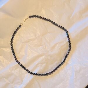 Catbird Iridescent Black Pearl Necklace